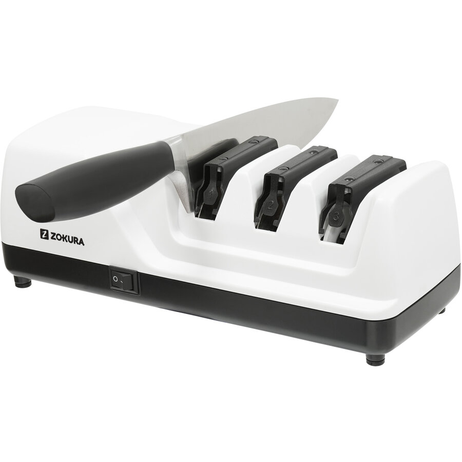 Ascutitor de Cutite Z1498 3 Etape 18W Alb/Negru