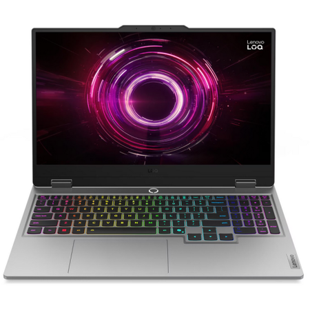 Laptop Lenovo LOQ FHD 15.6 inch AMD Ryzen 5 220 16GB 512GB SSD RTX 5050 Windows 11 Home Luna Grey