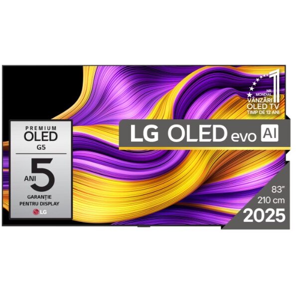 Televizor OLED evo AI OLED83G51LW TV 2.11m 83inch 4K Ultra HD Smart TV Wi-Fi Black