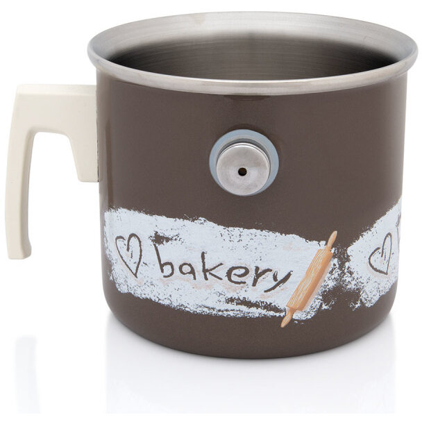 Oala pentru gatit la abur 2l Bakery Metalac email/16cm/2l - imagine 2