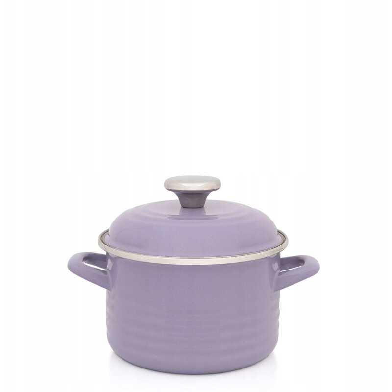 Oala cu Capac Standard Wave Email 2L Diametru 16CM Lila Pastel