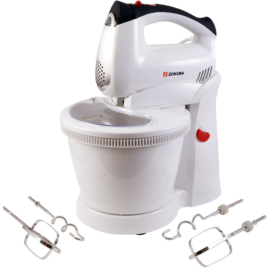 Mixer de Mana Z1043 cu Bol 2.5L 400W Alb