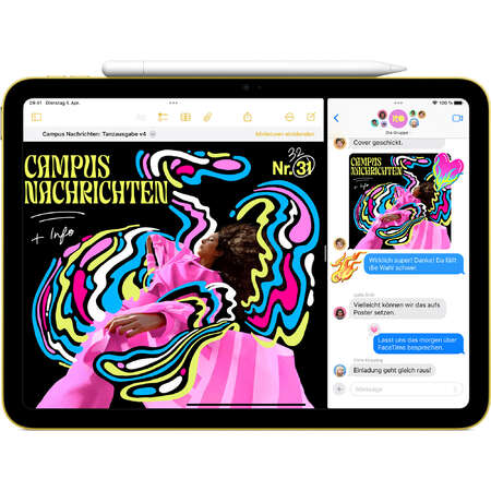 Tableta Apple iPad 11"" (128GB) (pink, 11th Gen / 2025 / 5G)