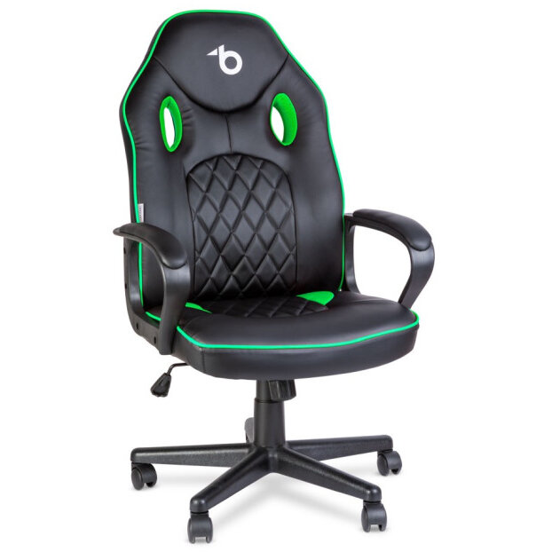 Scaun Gamer cu Cotiera  71 x 53cm / 53 x 47cm Negru / Verde