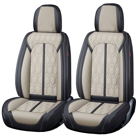 Huse Auto Deluxe Premium 5 Locuri Piele Ecologica Perforata Negru / Crem