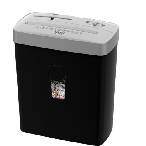 Distrugator de Documente Paper Shredder 6 Coli 13l 200W Argintiu