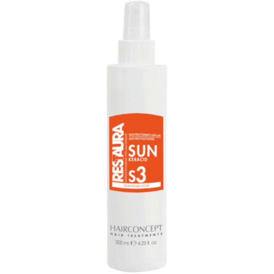 Spray Bifazic Leave-in pentru Par Restaura S3 Keracid SUN 200ML