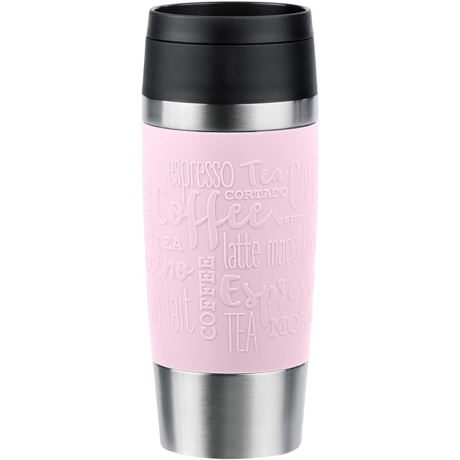 TRAVEL MUG Classic thermal mug (light pink/stainless steel, 0.36 liters)