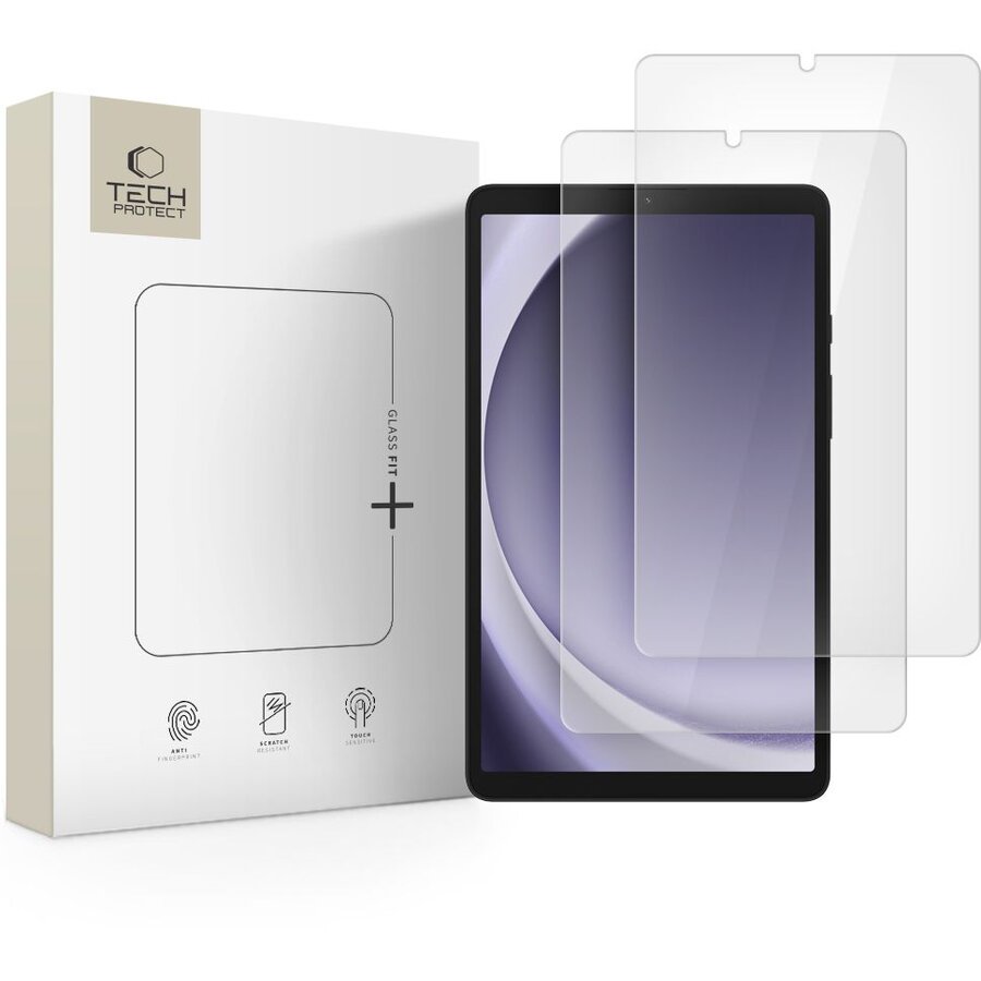 Folie protectie tableta Glass Fit Plus compatibile cu Samsung Galaxy Tab A9 / A11, 8.7 inch, Transparent