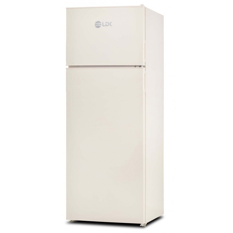 Frigider cu Doua Usi LF-220EB Capacitate 213L Less Frost Termostat Ajustabil Iluminare LED H 144Cm Bej