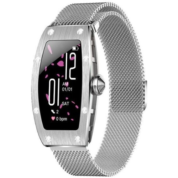 Smartwatch K18 Bluetooth 1.14Inch IP67 Silver