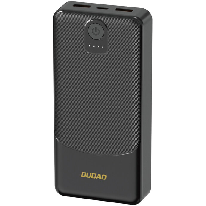 Baterie externa 10000 mAh Dudao K10, 12W, 2xUSB-A, Alb - imagine 2