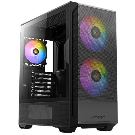 Carcasa NX416L  TG ARGB USB-C Midi ATX Negru