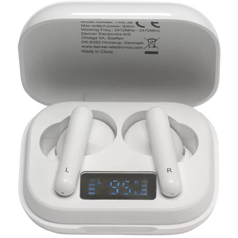 Casti Bluetooth TWE-38 TWS Alb