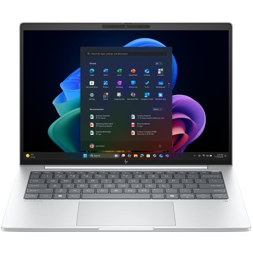 Laptop EliteBook 8 G1a WUXGA 14 inch AMD Ryzen AI 5 Pro 340 24GB 512GB SSD Windows 11 Pro Pike Silver