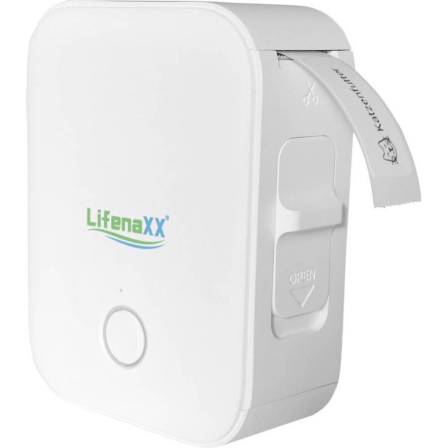 Imprimanta Termica de Etichete Lifenaxx LX-048 Bluetooth Baterie 1200mAh Alb