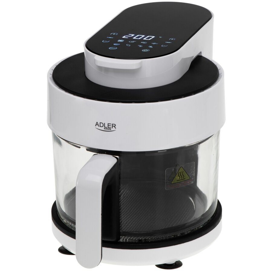 Friteuza cu Aer Cald AD 6316 Capacitate 3L 8 Programe Presetate Timer Touch Control 1400W Alb/Negru