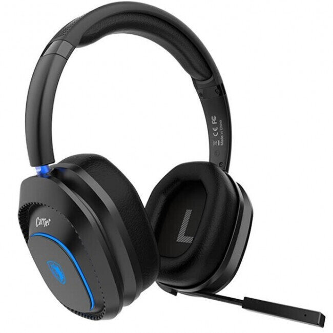 Casti Wireless Carrier Gaming Headset pentru Nintendo Switch / PC / PS4 / PS5 / XBOX Negru