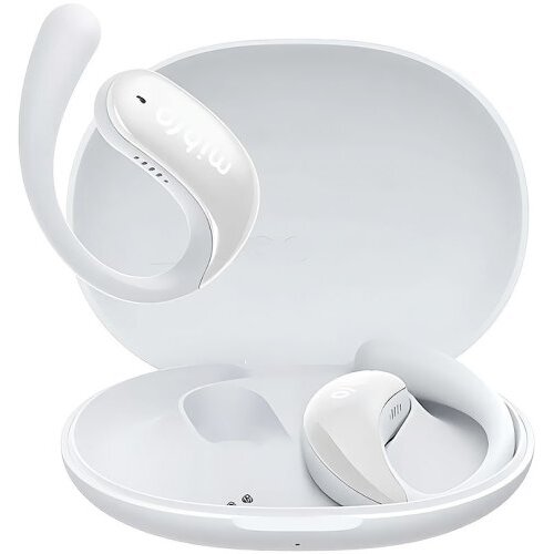 Casti Telefon OpenEar Bluetooth Autonomie 30h Impermeabil IPX4 Alb