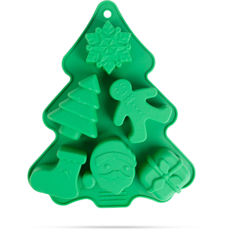 Forma de Copt din Silicon Motive de Craciun 22 x 18.5 x 2.5 cm