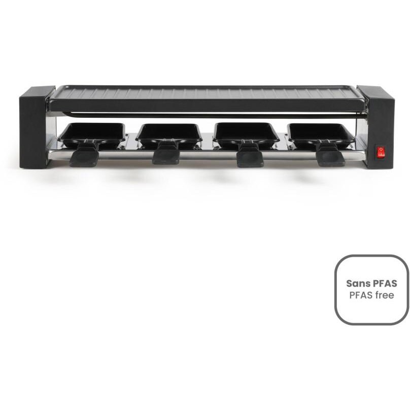 Gratar Raclette Pentru 4 Persoane Livoo ON1011N 800W Negru
