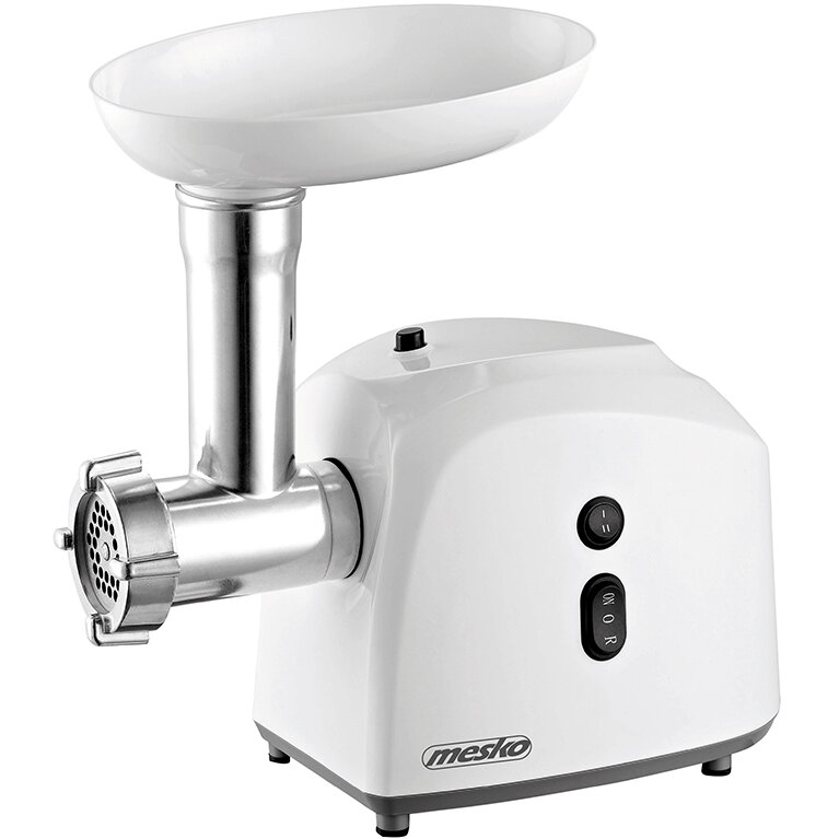 Mesko MS 4805 Meat mincer, Power 600W, Bowl, Middle size sieve, Mince sieve, Poppy sieve, Plunger, Sausage filler - imagine 2