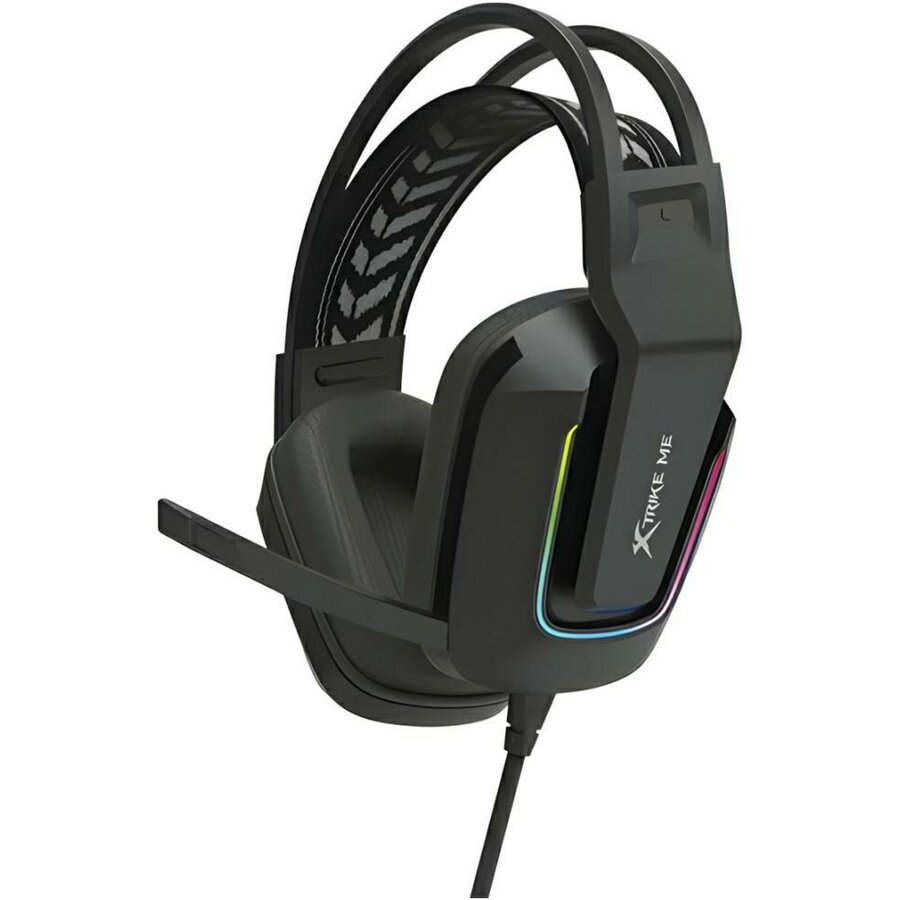 Casti gaming XTRIKE ME GH-712, Cu fir, Drivere 50mm, Jack 3.5 mm / USB, RGB, Negru - imagine 2