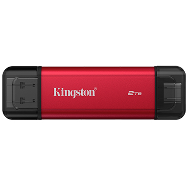 SSD Extern 2TB USB-C Black Red