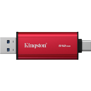 SSD Extern 512GB USB-C Black Red