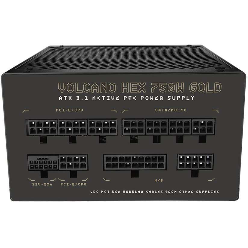 Sursa Modecom VOLCANO HEX GOLD 750W ATX3.1 — imaginea 2