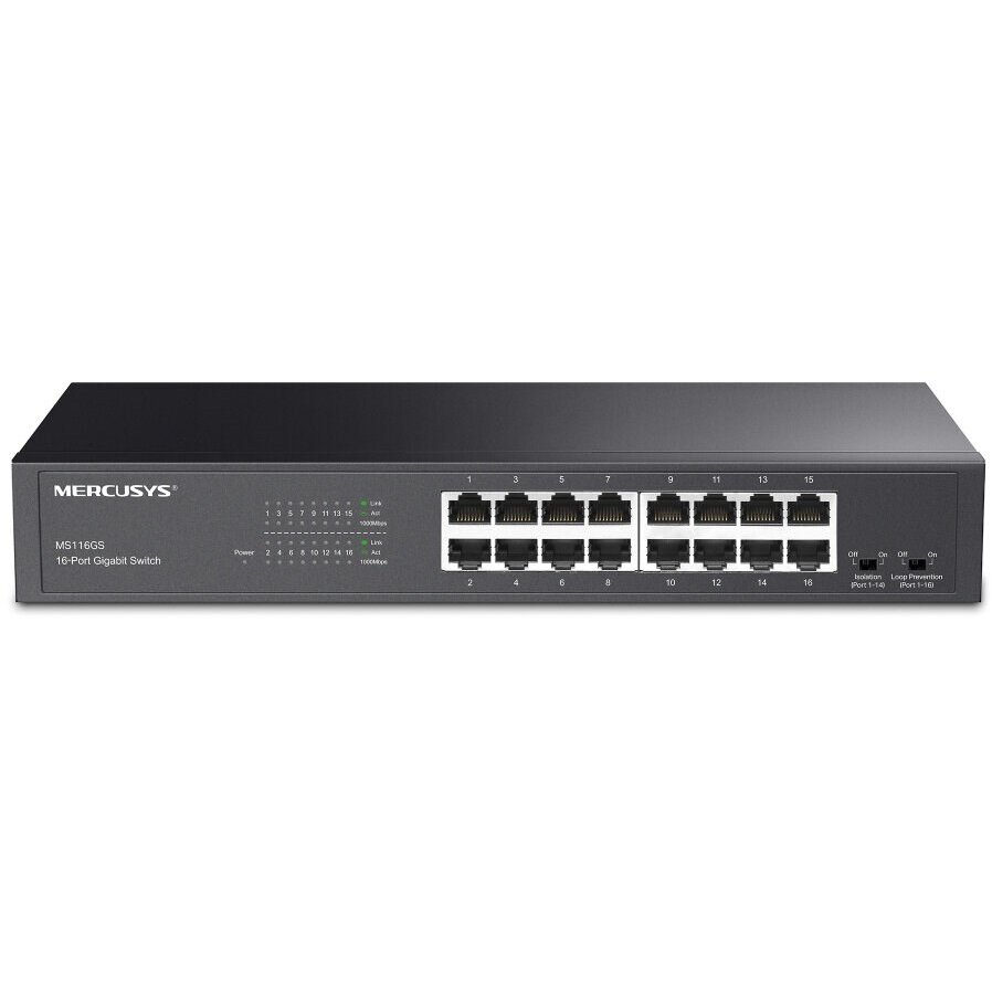 Switch MS116GS Network Negru