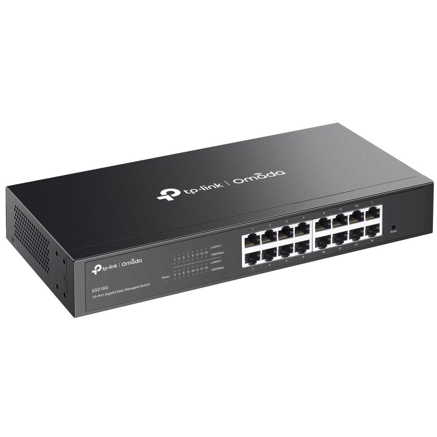 Switch Omada ES216G Managed L2 Gigabit Ethernet (10/100/1000) Negru