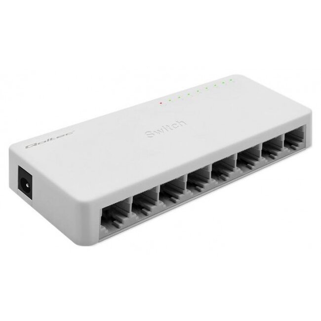Switch 8 x port RJ45 1000Mbps LAN Alb