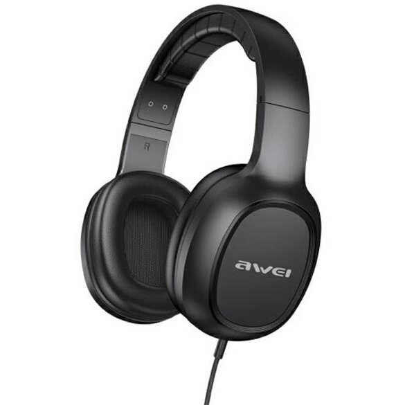 Casti GM6, Over the ear, Control pe fir, Jack de 3.5 mm, Lungime cablu 1.2m, Negru