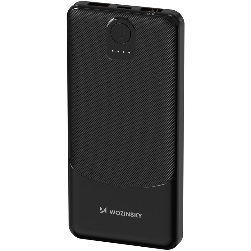 Baterie externa 10000 mAh Wozinsky Wpower WPBBK-2, 10W, 2xUSB-A, Indicator LED, Negru - imagine 2
