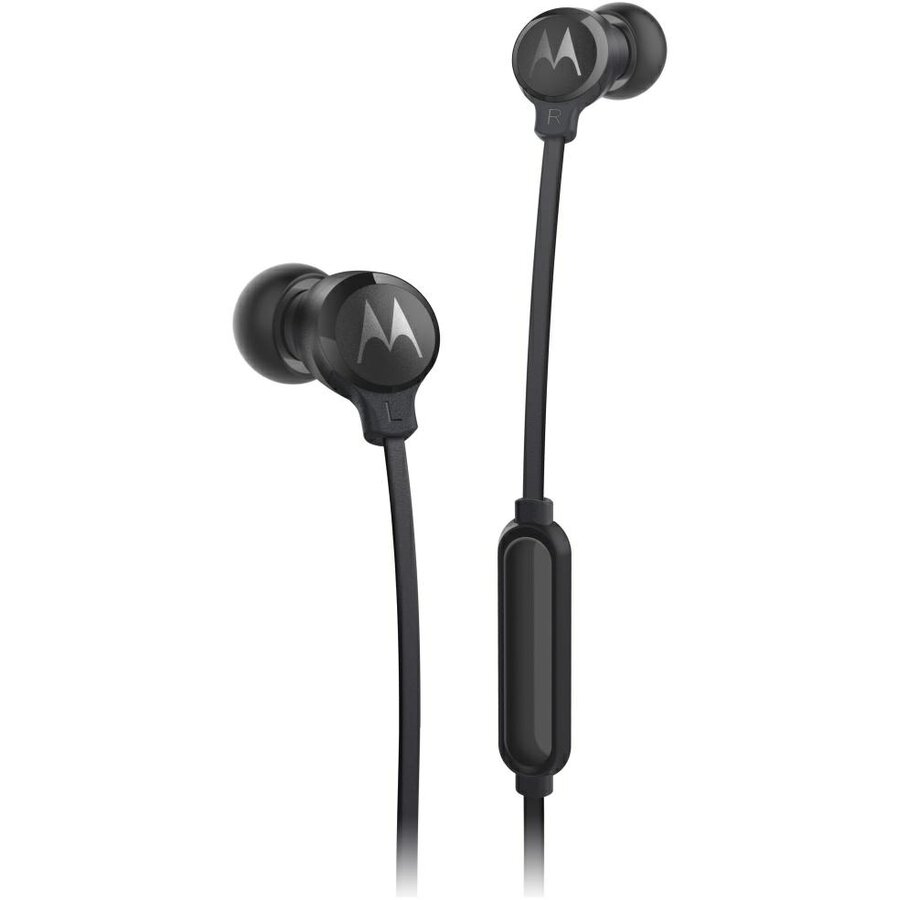 Casti audio cu microfon Motorola Earbuds 3-S, In-ear, Control pe fir, Jack de 3.5 mm, Lungime cablu 1.2m, Negru - imagine 2