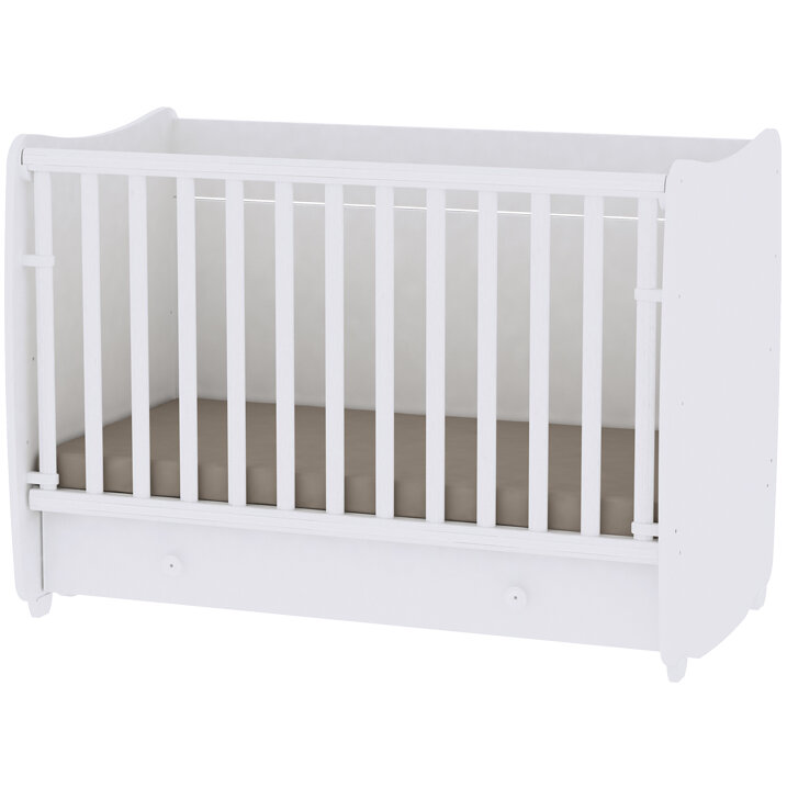 Patut Copii Dream New de la Nastere Maxim 15KG 60x120CM Alb