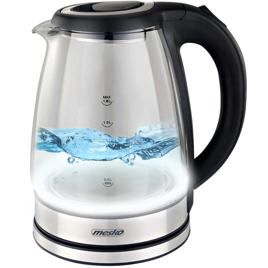 Fierbator Mesko Sticla 1.8L Negru