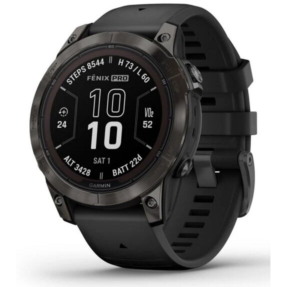 Smartwatch Fenix 7S Pro 3.05 cm 1.2inch MIP 42 mm Digital 240 x 240 Pixeli Touchscreen Negru