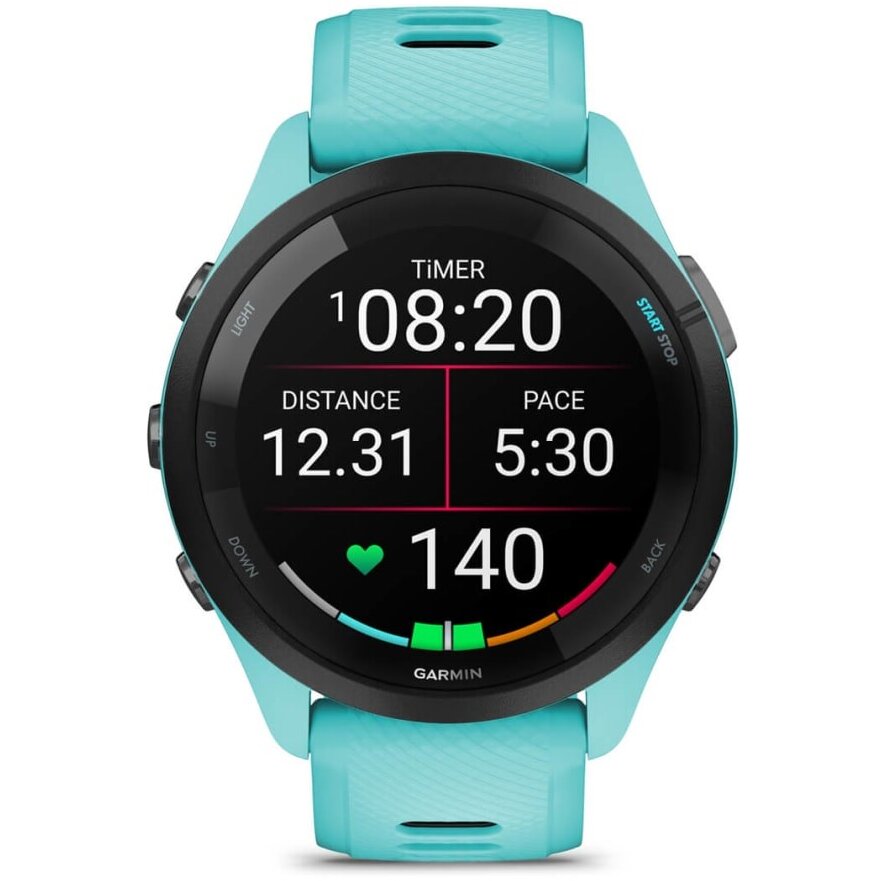 Smartwatch Forerunner 265 3.3Cm 1.3Inch AMOLED 46 mm Digital 416 x 416 Pixeli Touchscreen Negru-Albastru