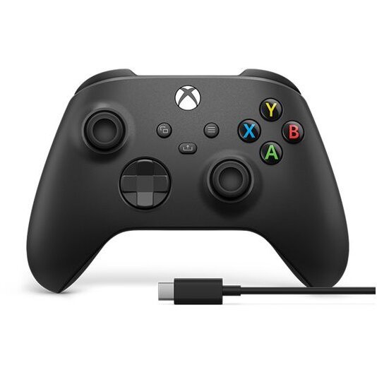 Controller Xbox Series X Wireless Compatibil cu Xbox Series X / S / Xbox One Cablu USB-C Negru