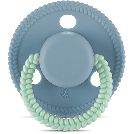 Suzeta Forma Rotunda Silicon Moale 0 Luni+ Blue