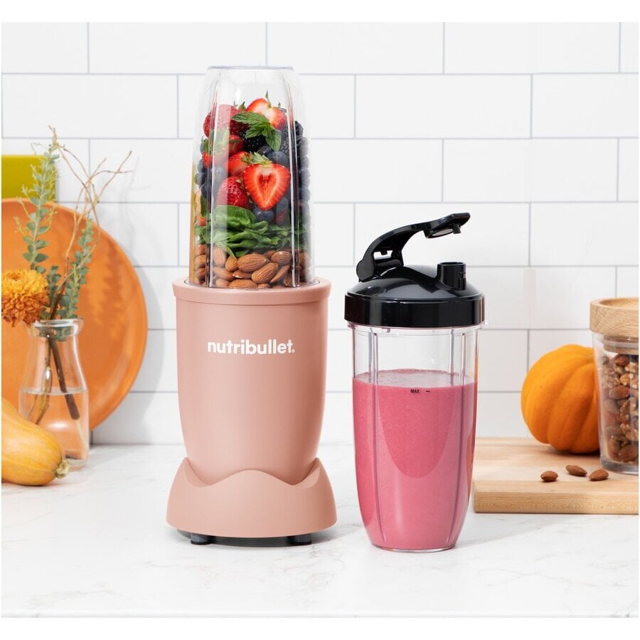 Blender nutribullet Pro Mineral NB907MACL 0.9L 2 Cupe 946/710ML 1 Viteza 900W Roz — imaginea 3