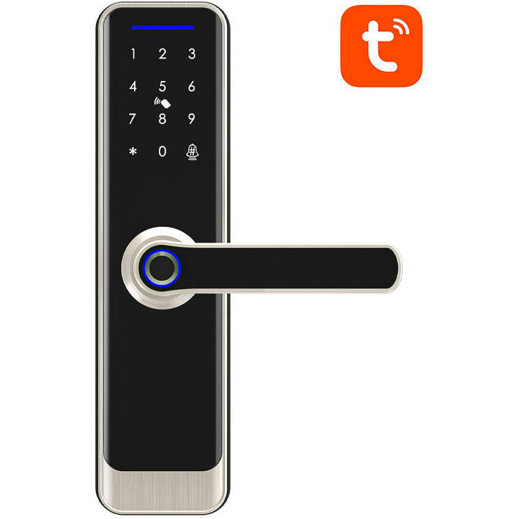 Senzori ZSDL-A270-S-ALI-6072, ZigBee, Control Tuya Smart / SmartLife, Amprenta, Digital Lock, IP55, Silver