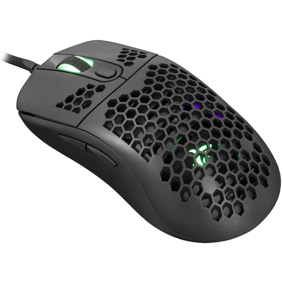 Mouse White Shark GM-5007 Galahad 7200 DPI Negru — imaginea 2