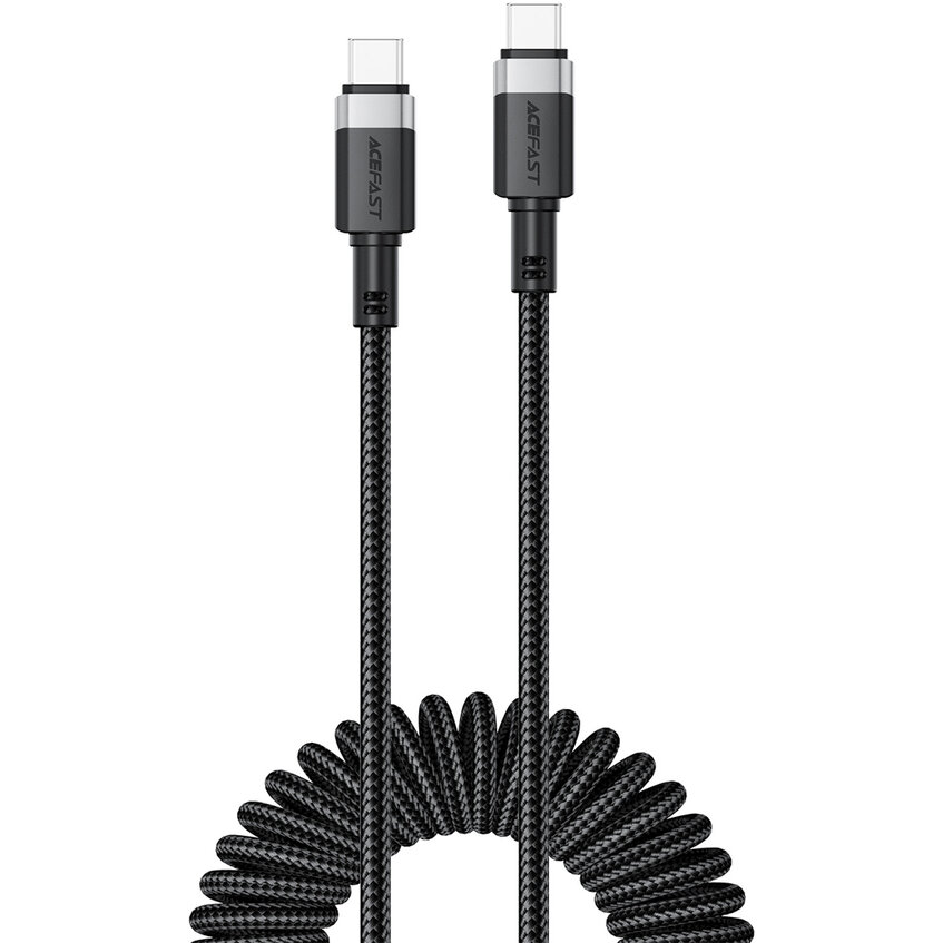 Cablu de date Acefast C14-03, USB-C la USB-C, 3A, 480Mbps, 1.2m, Negru