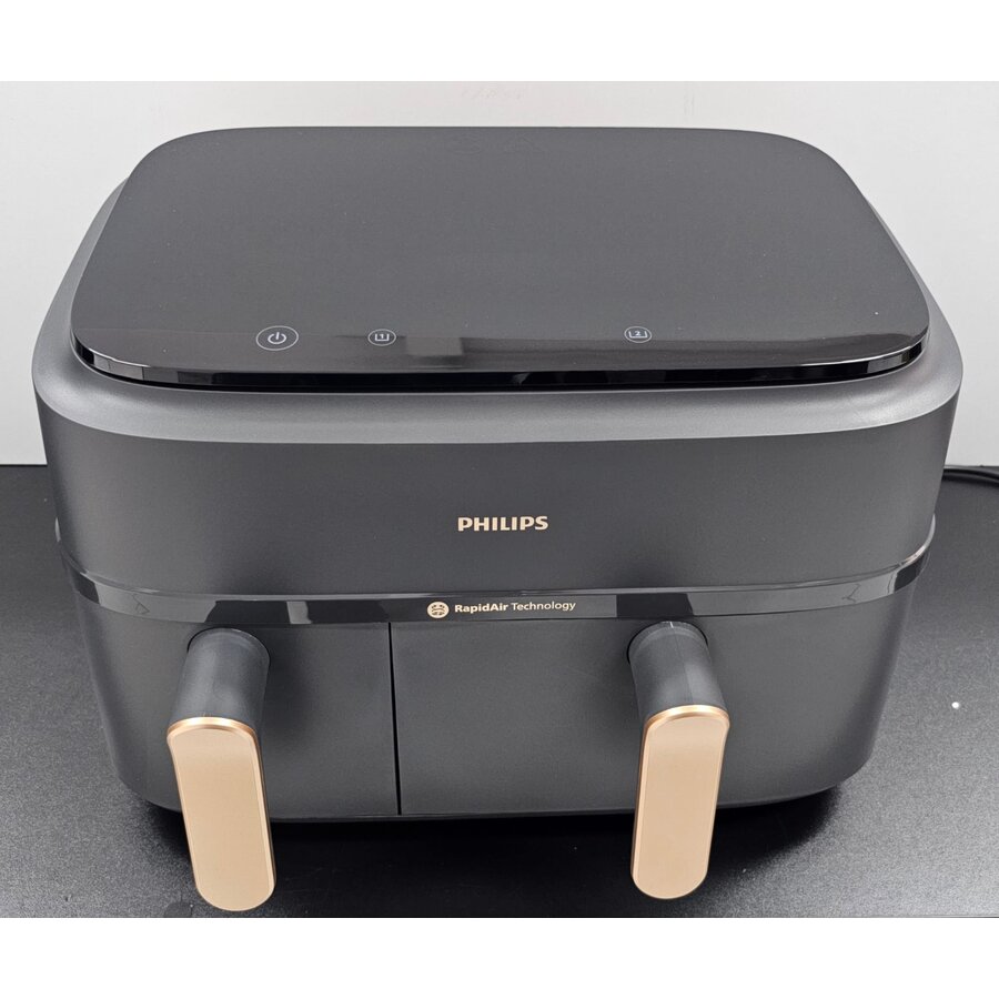 Friteuza Resigilat NA352 00 Dual Basket 9L 2750W Negru-Cupru