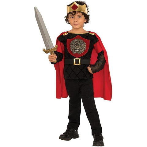 Costum de Carnaval Cavaler Curajos Polister Plastic +3ani Multicolor