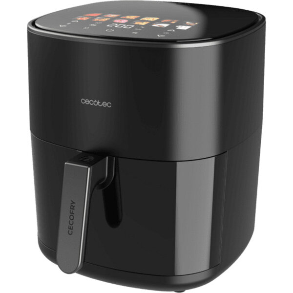 Friteuza Cecofry&Grill Duoheat 6500 black air fryer, 2,200 watts, 6.5 liter basket, with viewing window, double heating element