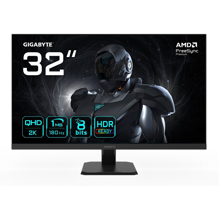 Monitor GS32QA 32Inch QHD Gaming 2560 x 1440 180Hz 1ms 300 cd/m² FreeSync Premium HDR Ready HDMI 2.0 Displayport 1.4